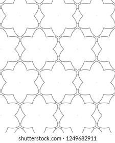 Seamless vector pattern in geometric ornamental style