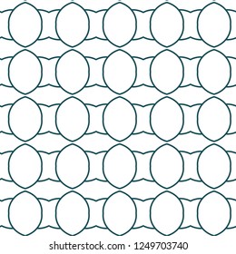 Seamless vector pattern in geometric ornamental style