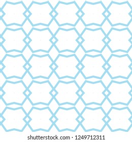 Seamless vector pattern in geometric ornamental style