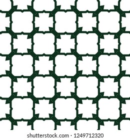 Seamless vector pattern in geometric ornamental style