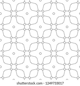 Seamless vector pattern in geometric ornamental style