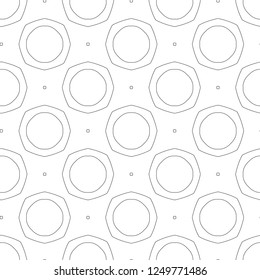 Seamless vector pattern in geometric ornamental style