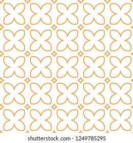 Seamless vector pattern in geometric ornamental style