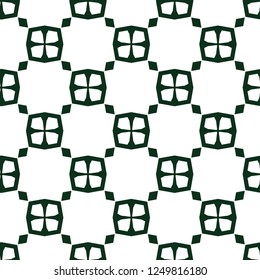 Seamless vector pattern in geometric ornamental style