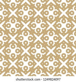 Seamless vector pattern in geometric ornamental style
