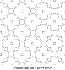 Seamless vector pattern in geometric ornamental style