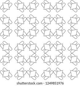 Seamless vector pattern in geometric ornamental style