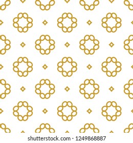 Seamless vector pattern in geometric ornamental style