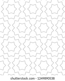 Seamless vector pattern in geometric ornamental style