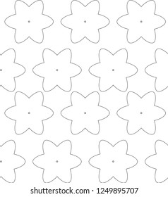 Seamless vector pattern in geometric ornamental style