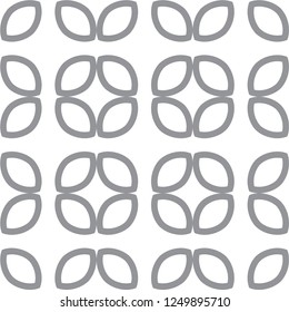 Seamless vector pattern in geometric ornamental style