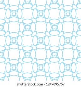 Seamless vector pattern in geometric ornamental style