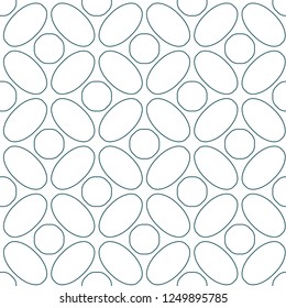 Seamless vector pattern in geometric ornamental style