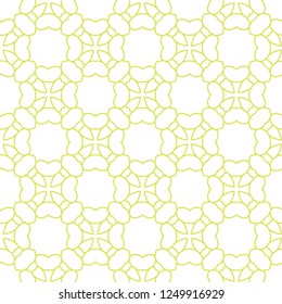 Seamless vector pattern in geometric ornamental style