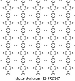 Seamless vector pattern in geometric ornamental style