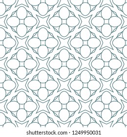 Seamless vector pattern in geometric ornamental style