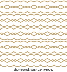 Seamless vector pattern in geometric ornamental style