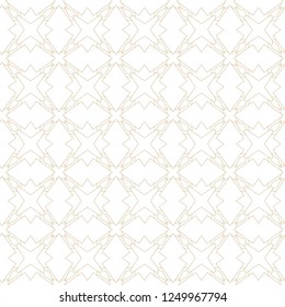 Seamless vector pattern in geometric ornamental style