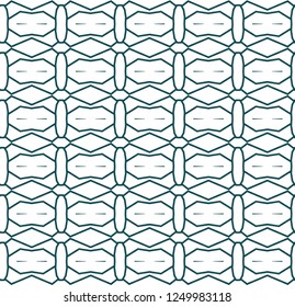 Seamless vector pattern in geometric ornamental style