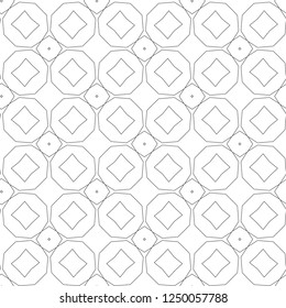 Seamless vector pattern in geometric ornamental style