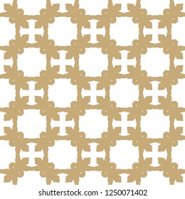 Seamless vector pattern in geometric ornamental style