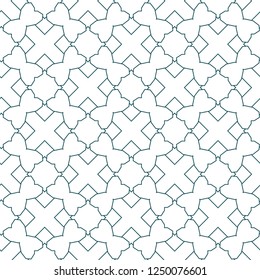 Seamless vector pattern in geometric ornamental style