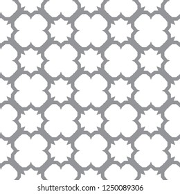 Seamless vector pattern in geometric ornamental style