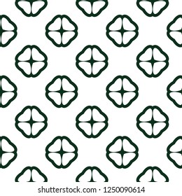 Seamless vector pattern in geometric ornamental style
