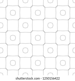 Seamless vector pattern in geometric ornamental style