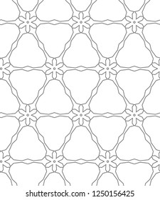 Seamless vector pattern in geometric ornamental style
