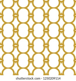 Seamless vector pattern in geometric ornamental style