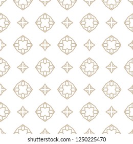 Seamless vector pattern in geometric ornamental style