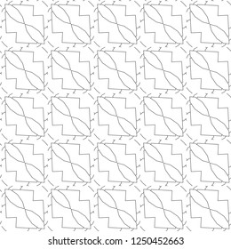 Seamless vector pattern in geometric ornamental style