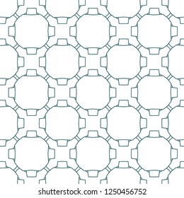 Seamless vector pattern in geometric ornamental style