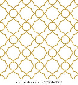 Seamless vector pattern in geometric ornamental style