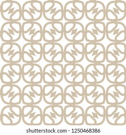 Seamless vector pattern in geometric ornamental style