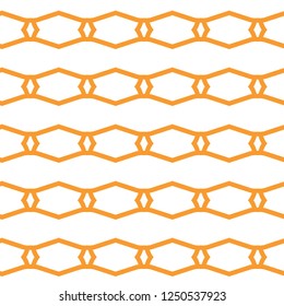 Seamless vector pattern in geometric ornamental style