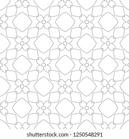 Seamless vector pattern in geometric ornamental style