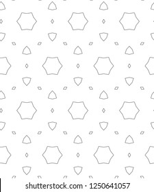 Seamless vector pattern in geometric ornamental style