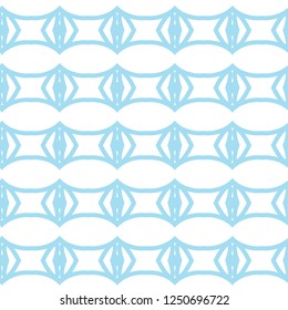 Seamless vector pattern in geometric ornamental style