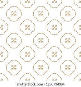 Seamless vector pattern in geometric ornamental style