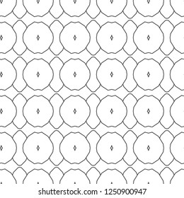 Seamless vector pattern in geometric ornamental style