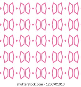 Seamless vector pattern in geometric ornamental style