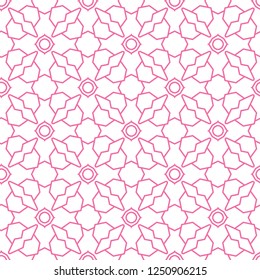 Seamless vector pattern in geometric ornamental style