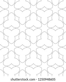 Seamless vector pattern in geometric ornamental style