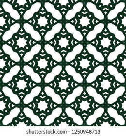 Seamless vector pattern in geometric ornamental style