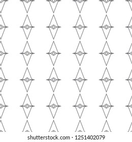 Seamless vector pattern in geometric ornamental style