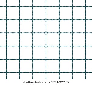 Seamless vector pattern in geometric ornamental style