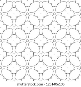 Seamless vector pattern in geometric ornamental style