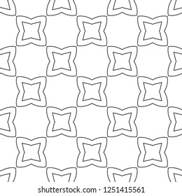 Seamless vector pattern in geometric ornamental style